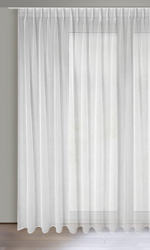 Firana gotowa Layla biała 300 X 300 cm – tworzy jasne wnętrze