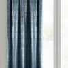 Zasłona gotowa D91 Cypr granatowa 140 X 270 CM – welwetowa do salonu