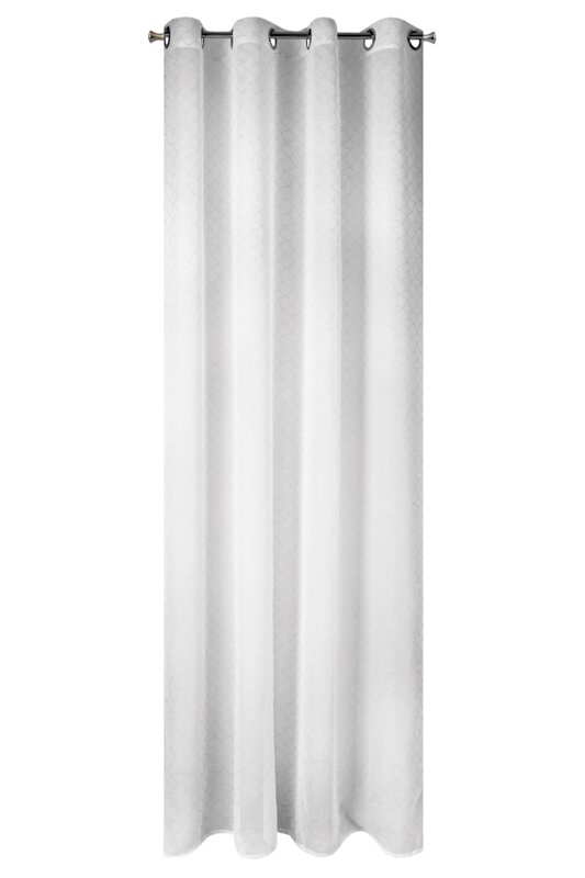 Firana gotowa Claudia biała 140 X 250 CM – lekka i rozświetlająca