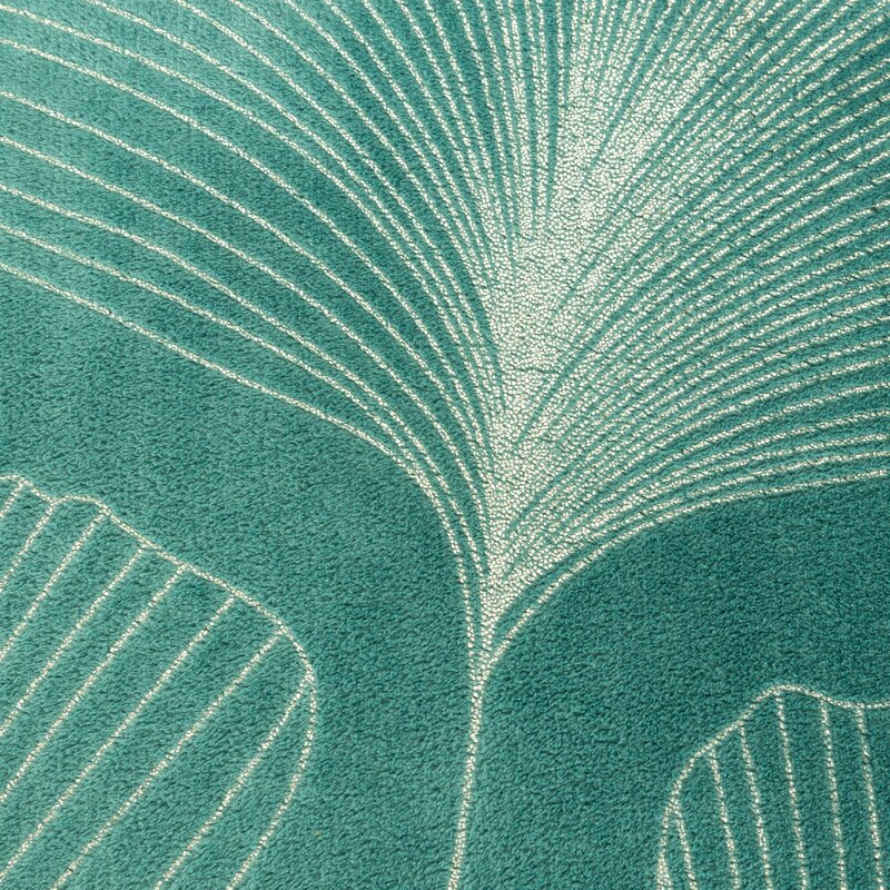Koc GINKO1 turkusowy 150 X 200 cm – miękki i przytulny