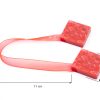 Upinacz dekoracyjny z magnesem czerwony 11 cm – szybka dekoracja okna