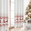 ZASŁONA ŚWIATECZNA NOEL01 140 X 250 CM BIAŁY