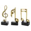 Figurka ceramiczna SONIK (02) złota 8 X 4 X 16 CM – w kształcie nuty muzycznej