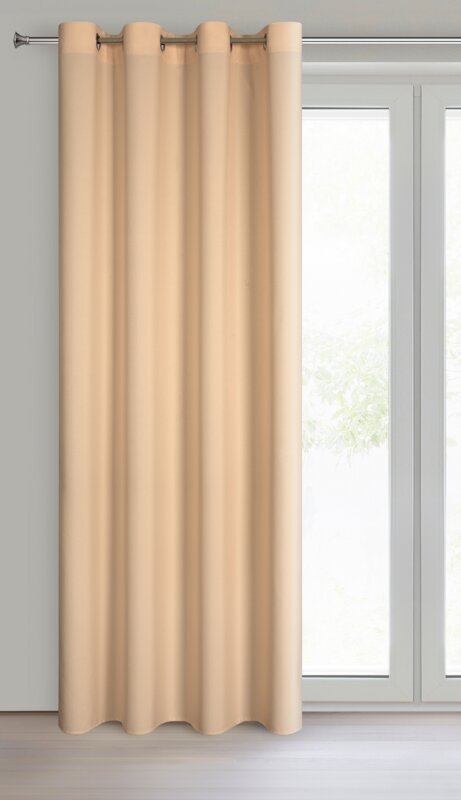 Zasłona gotowa Rita ciemnokremowa 140 x 250 cm – stworzy przytulny nastrój