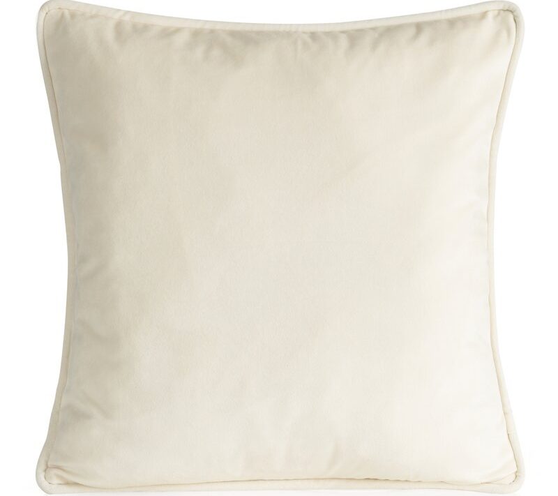 Poszewka velvet kremowa 45 x 45 cm – dodaje przytulności