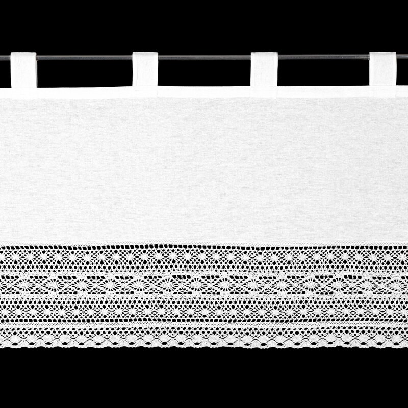 FIRANA GOTOWA MADDELINE NA SZELKACH 150 X 60 CM BIAŁY