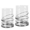 Świecznik ceramiczny transparentny fi 13 x 18 cm – subtelna dekoracja