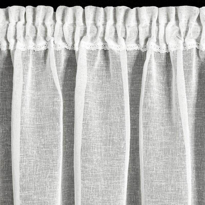 Firana gotowa Gabi na taśmie kremowa 150 X 30 cm – zapewnia prywatność