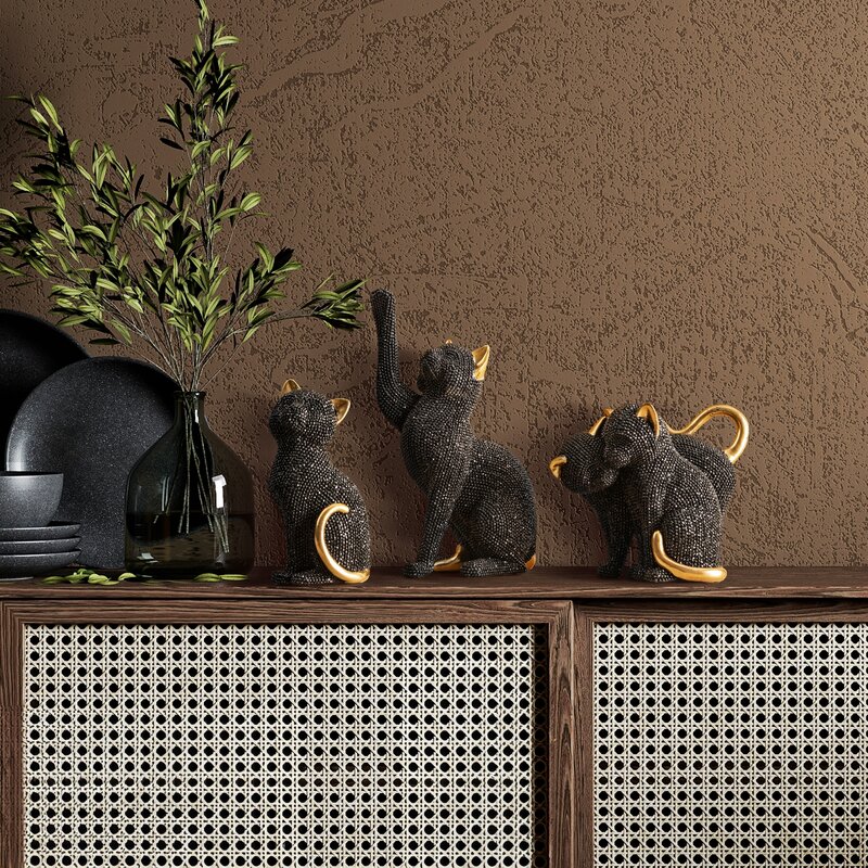 Figurka ceramiczna Eldo czarna 6 x 7 x 15 cm – idealna na prezent