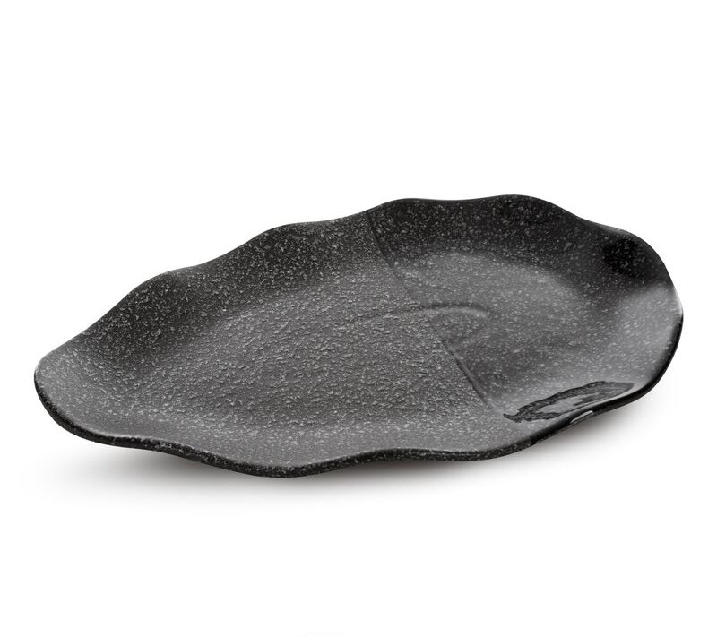 Patera dekoracyjna Mandi stalowa 31 x 20 x 4 cm – stylowy akcent