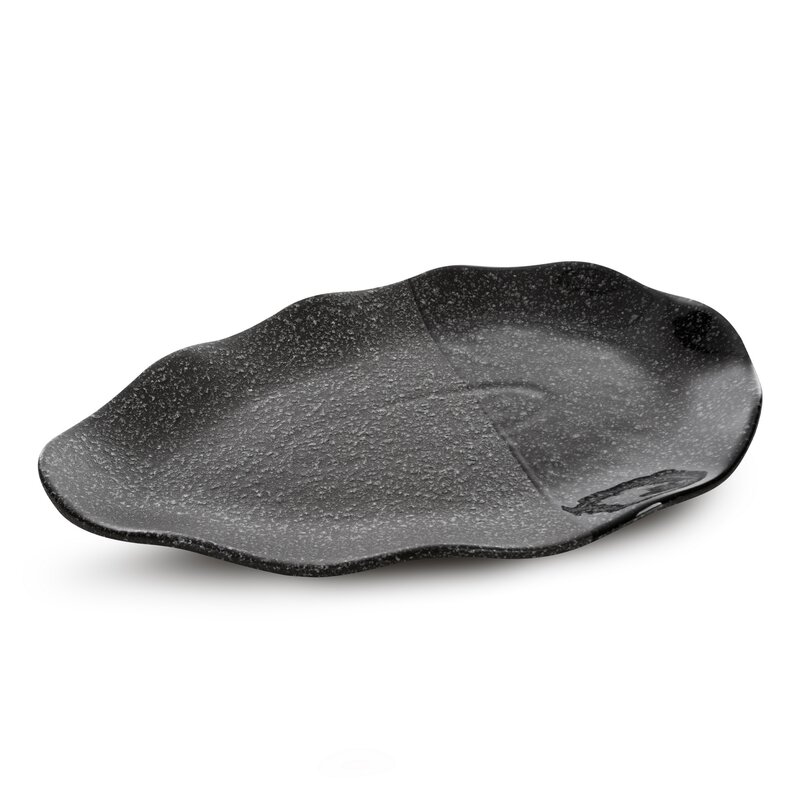 Patera dekoracyjna Mandi stalowa 31 x 20 x 4 cm – stylowy akcent