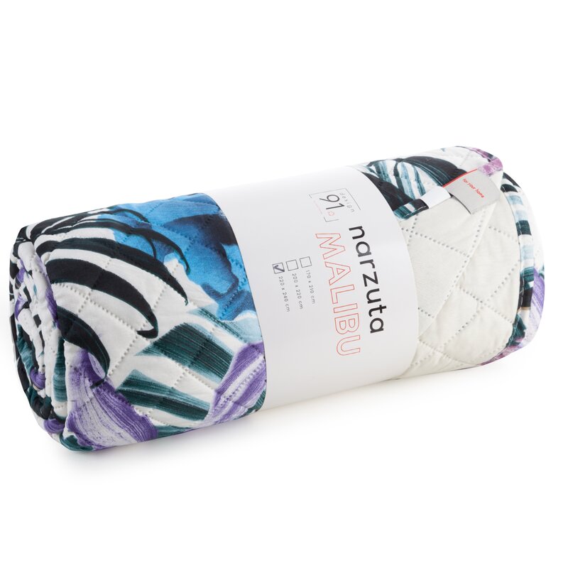 Narzuta Malibu biała 170 x 210 cm – wprowadza świeżość
