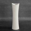 Wazon ceramiczny RISO kremowy 11 X 7 X 40 cm – na suszone trawy i kwiaty