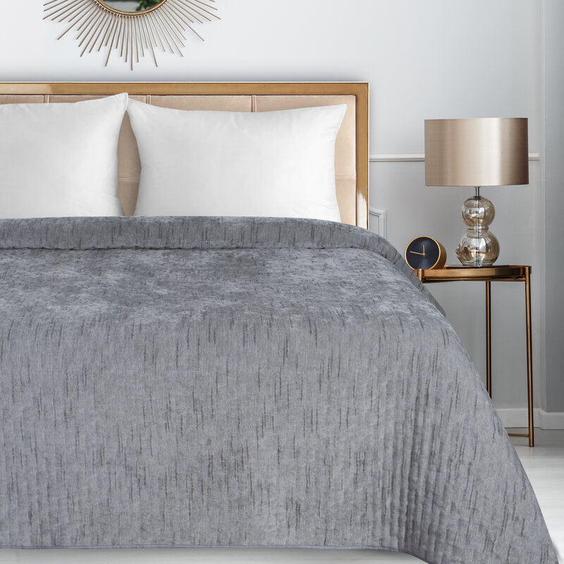 Narzuta Chelen1 srebrna 170 x 210 cm – ochrona pościeli