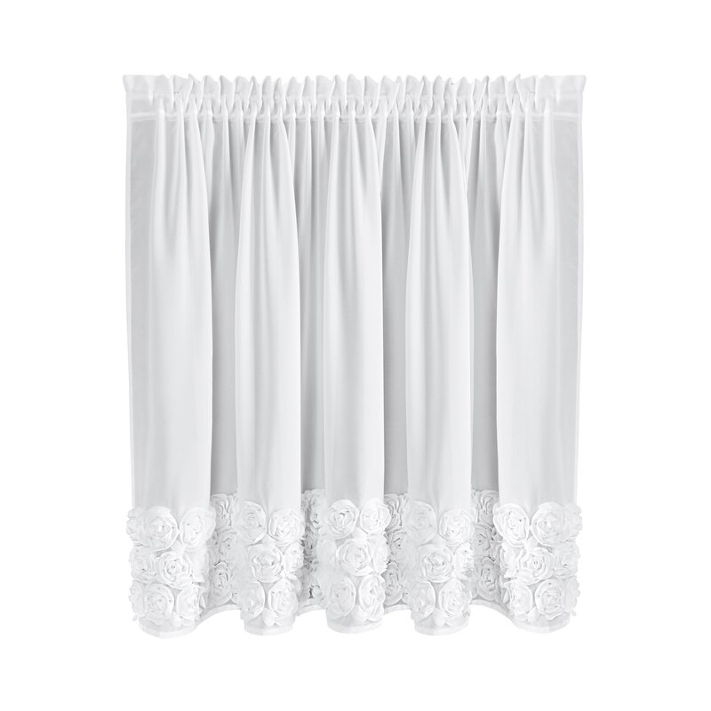 Zasłona gotowa Eva Minge biała 150 x 70 cm – doda uroku kuchni