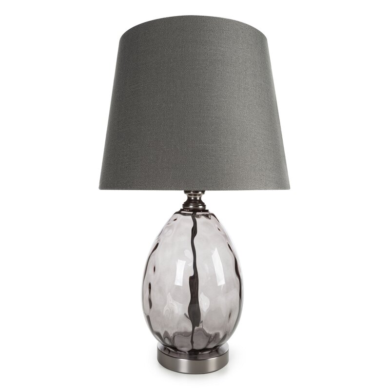 Lampa stołowa Maya grafitowa 30 x 59 cm – tworzy przytulną atmosferę