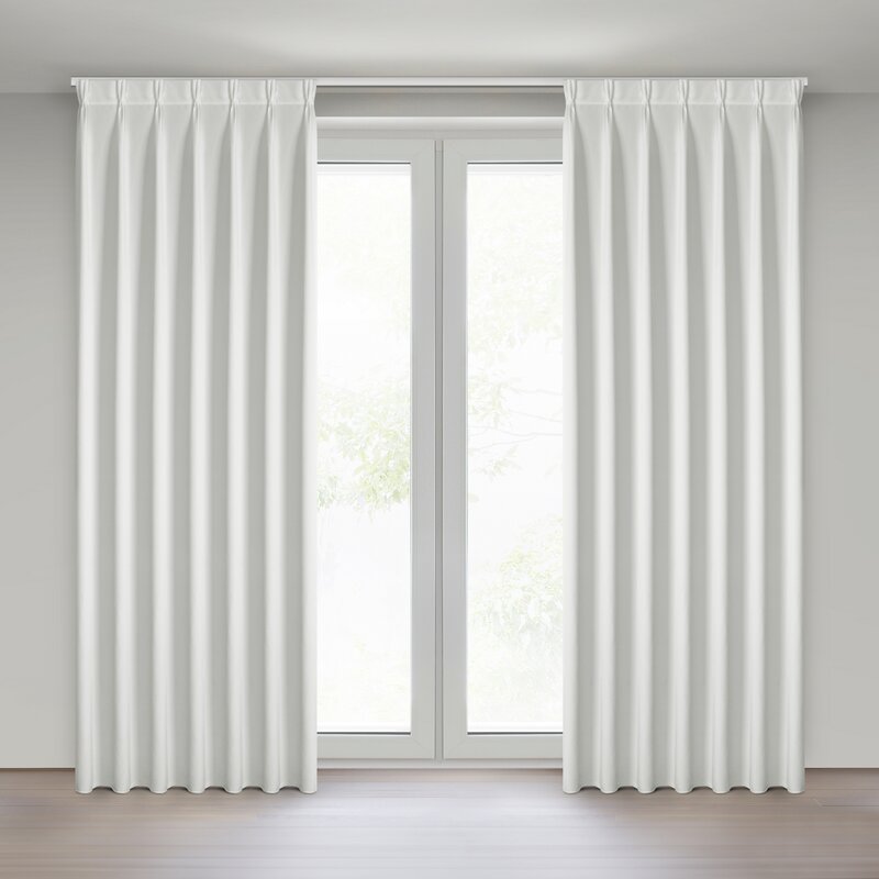 Zasłona gotowa biała 80 x 270 cm – wprowadza blask