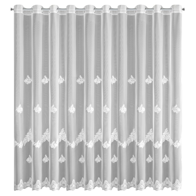 Firana gotowa Isari biały 350 x 250 cm – rozjaśnia wnętrze