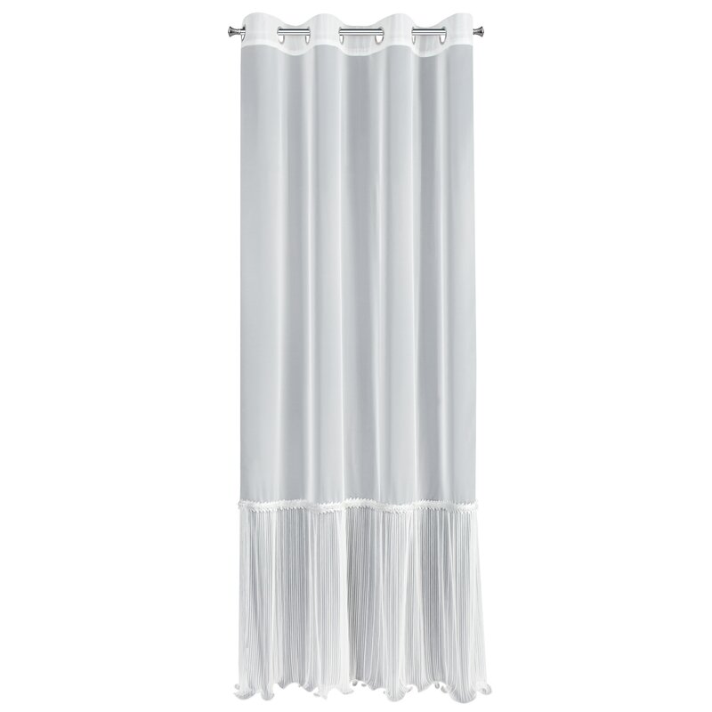 Firana gotowa biała 140 x 250 cm – rozprasza światło