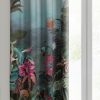 Zasłona gotowa Aline ciemnozielona 140 X 250 cm – welwetowa, bujny motyw