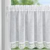 Firana gotowa zazdrostka Lari biała 150 X 30 cm – rozprasza światło