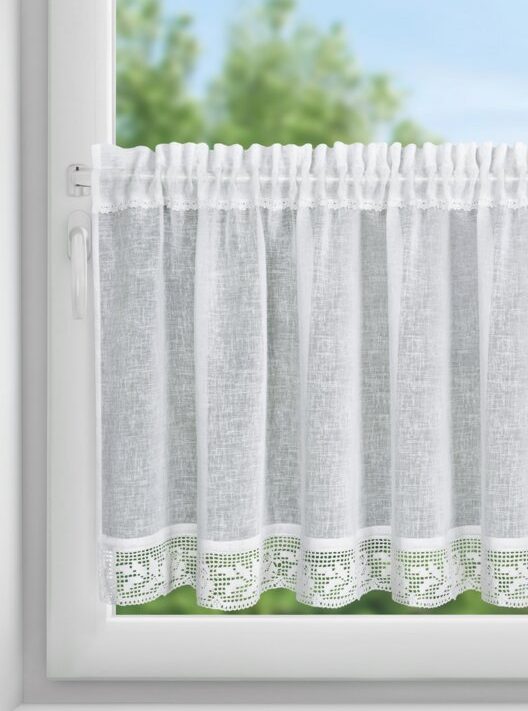 Firana gotowa Lari biała 150 X 60 cm – delikatnie filtruje światło