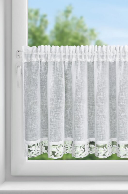 Firana gotowa Lari biała 150 X 60 cm – delikatnie filtruje światło