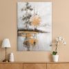 Obraz ręcznie malowany Pejzaż popielaty 70 X 100 cm – unikalna ozdoba ściany