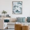 Obraz ręcznie malowany kwiaty biały 45 X 60 cm – wniesie spokój