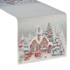 Bieżnik gobelinowy świąteczny popielaty 40x100 cm – trwały i elegancki
