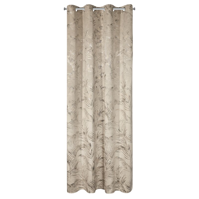 Zasłona gotowa beżowa 135 x 270 cm – zaciemnia i zdobi