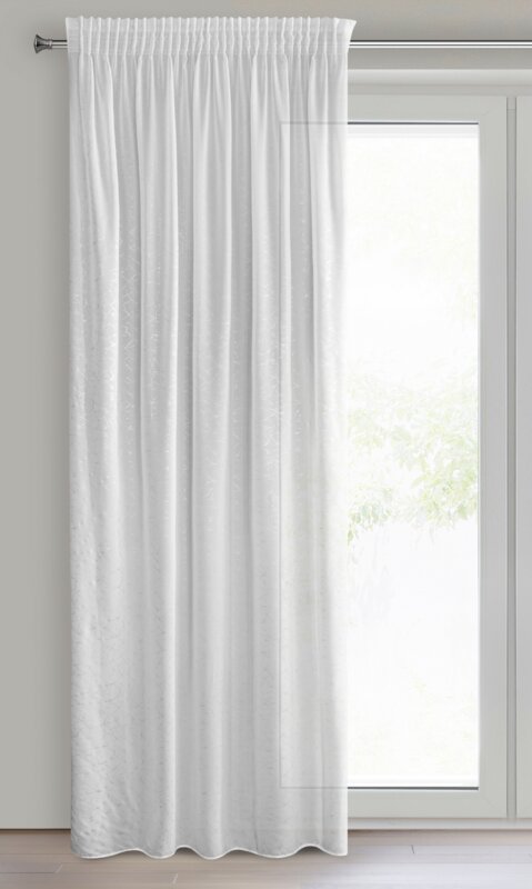 Firana gotowa Roxi biała 140 x 270 cm – rozświetla wnętrze