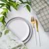 Komplet ściereczek kuchennych 3szt 50x75 cm bawełniany kolor naturalny,zielony 200 g/m2 CLOVER – wprowadza harmonię