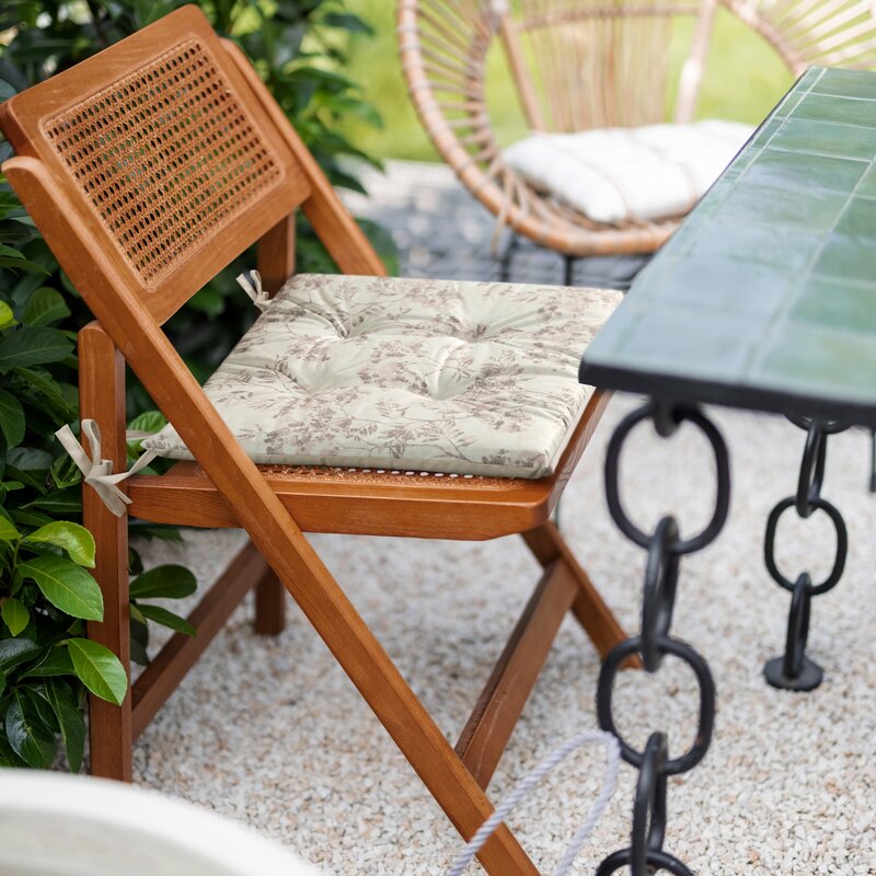 Siedzisko tarasowe SIED/GARDEN/21A kremowe 43x43 – wprowadza harmonię