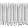 Zasłona świąteczna SW/XMAS/FIR biała 150x60 cm – gotowa do zawieszenia