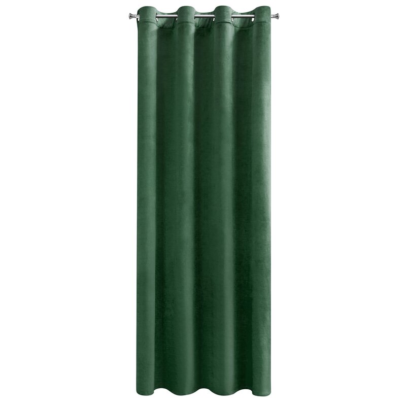 Zasłona gotowa Darla ciemnozielona 140 x 250 cm – zaciemnia pomieszczenie