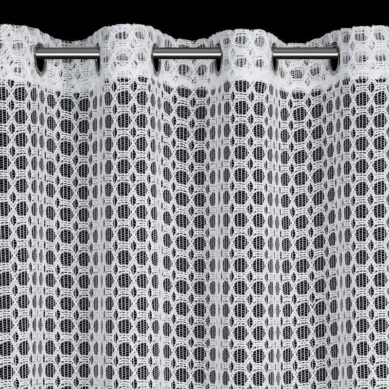 Firana gotowa biała 140 x 250 cm – rozprasza światło