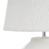 Lampa stołowa biała O 37 x 50 cm – rozświetla wnętrze