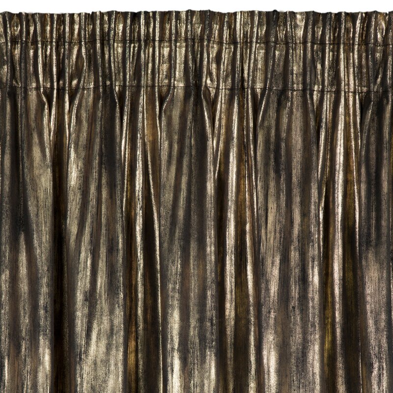 Zasłona gotowa Emila czarna 140 x 270 cm – zaciemniająca i stylowa