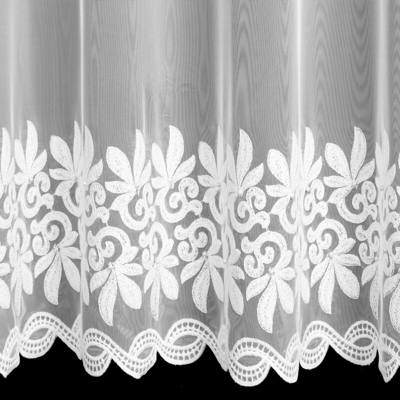 Firana gotowa Talia biała 350 X 150 CM – rozświetla wnętrze