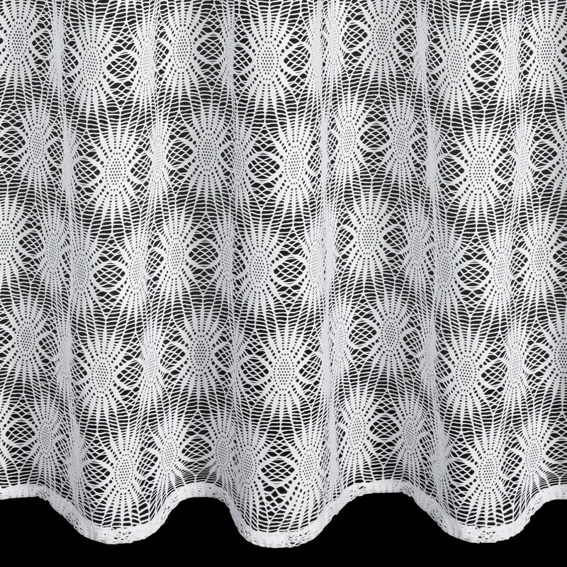 Firana gotowa Rozi biała 140 x 250 cm – rozświetla wnętrze