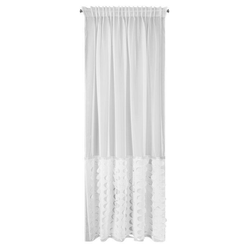 Firana gotowa Debora biała 140 X 270 CM – rozświetla wnętrze