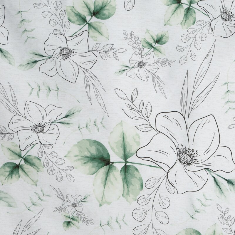 Pościel satynowa Spring 28 biała 220 x 200 cm – dla komfortowego snu