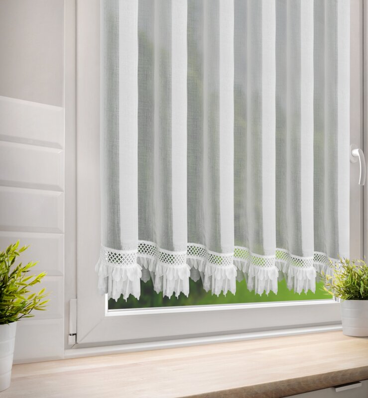 Firana gotowa Katrin biała 150 x 90 cm – rozprasza światło