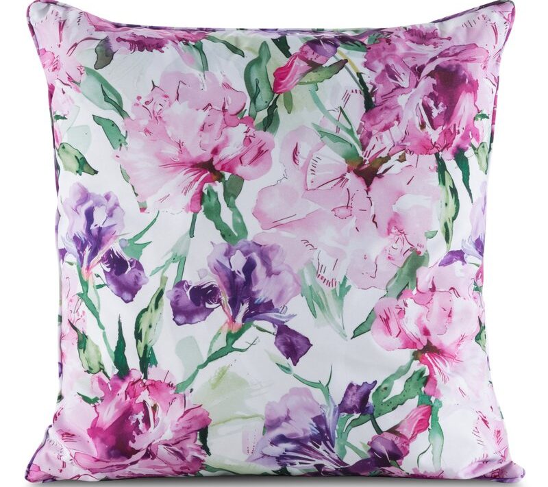 Poszewka Garden różowa 45 x 45 cm – wprowadza świeżość