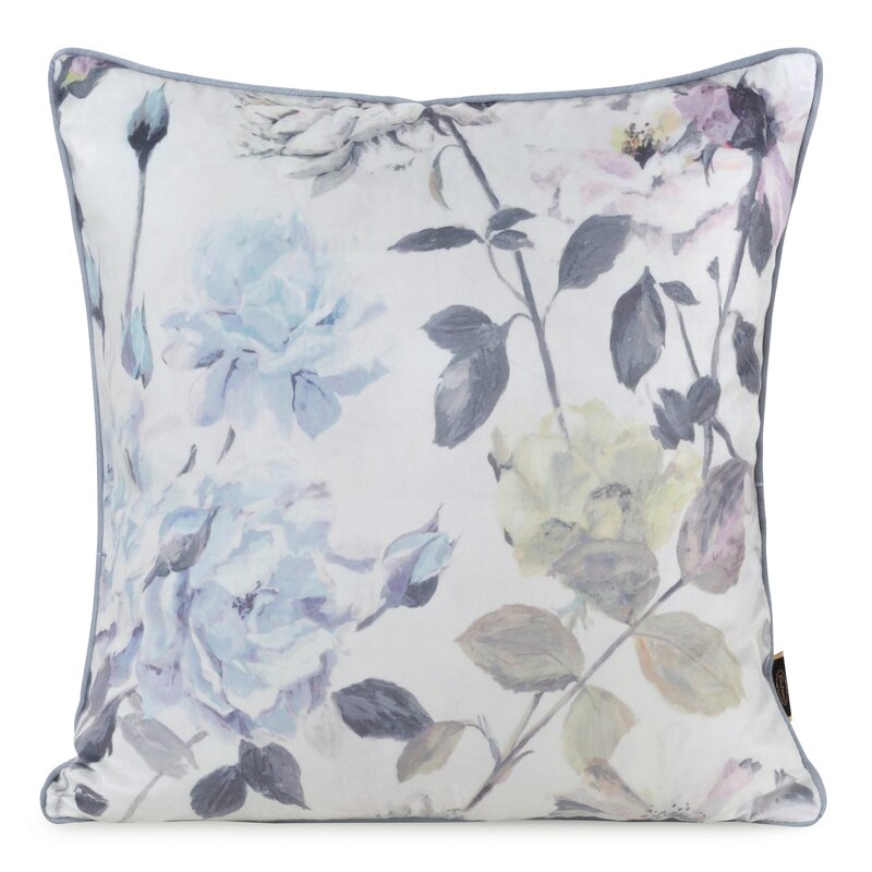 Poszewka velvet kremowa 45 x 45 cm – doda uroku wnętrzu