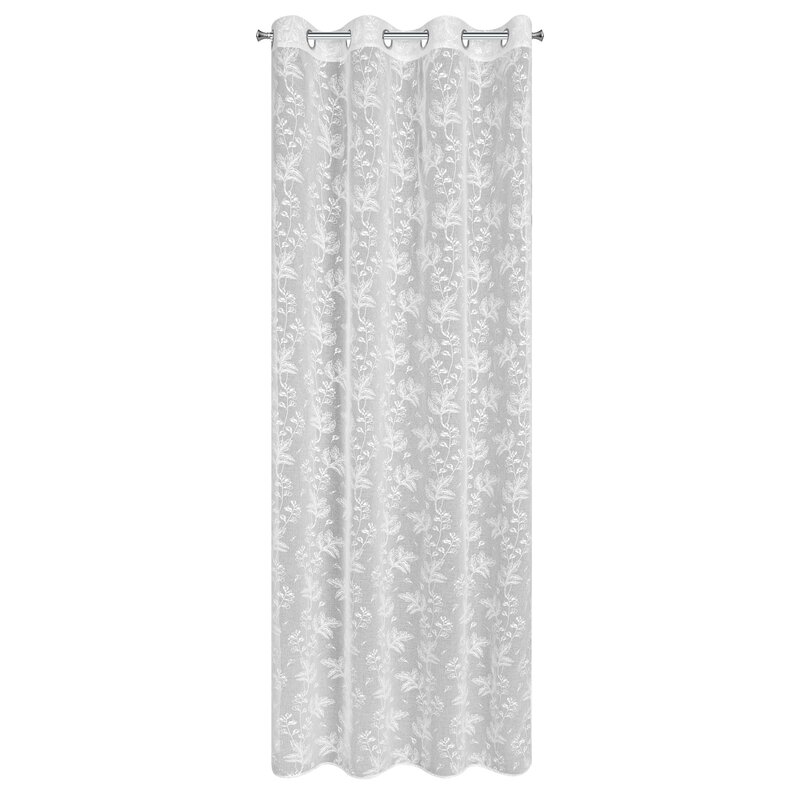 Firana gotowa Serena biała 140 X 260 cm – zwiewna i rozświetlająca