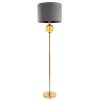 Lampa podłogowa Leona brązowa O 46 x 165 cm – tworzy nastrój