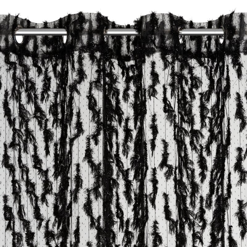 Zasłona gotowa Eva Minge czarna 140 x 250 cm – zaciemniająca i stylowa