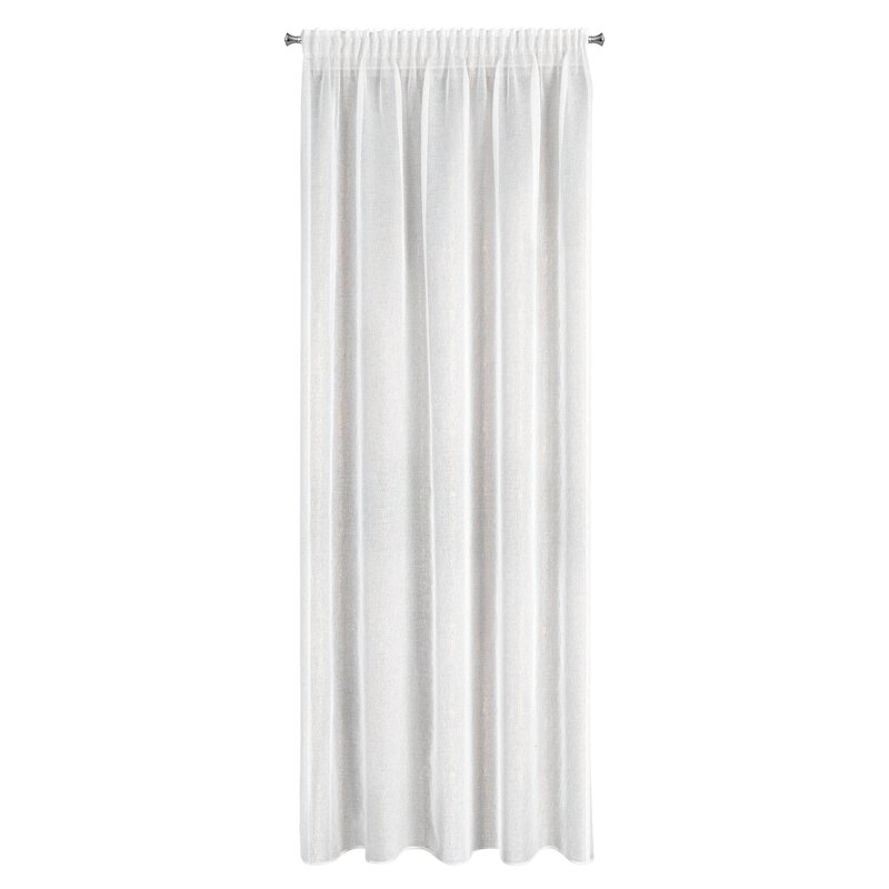 Zasłona gotowa Lucila biała 140 x 270 cm – rozjaśnia wnętrze